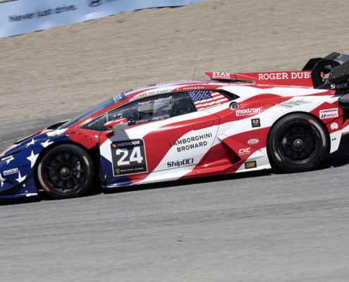 No 24 decending the corkscrew at Laguna Seca